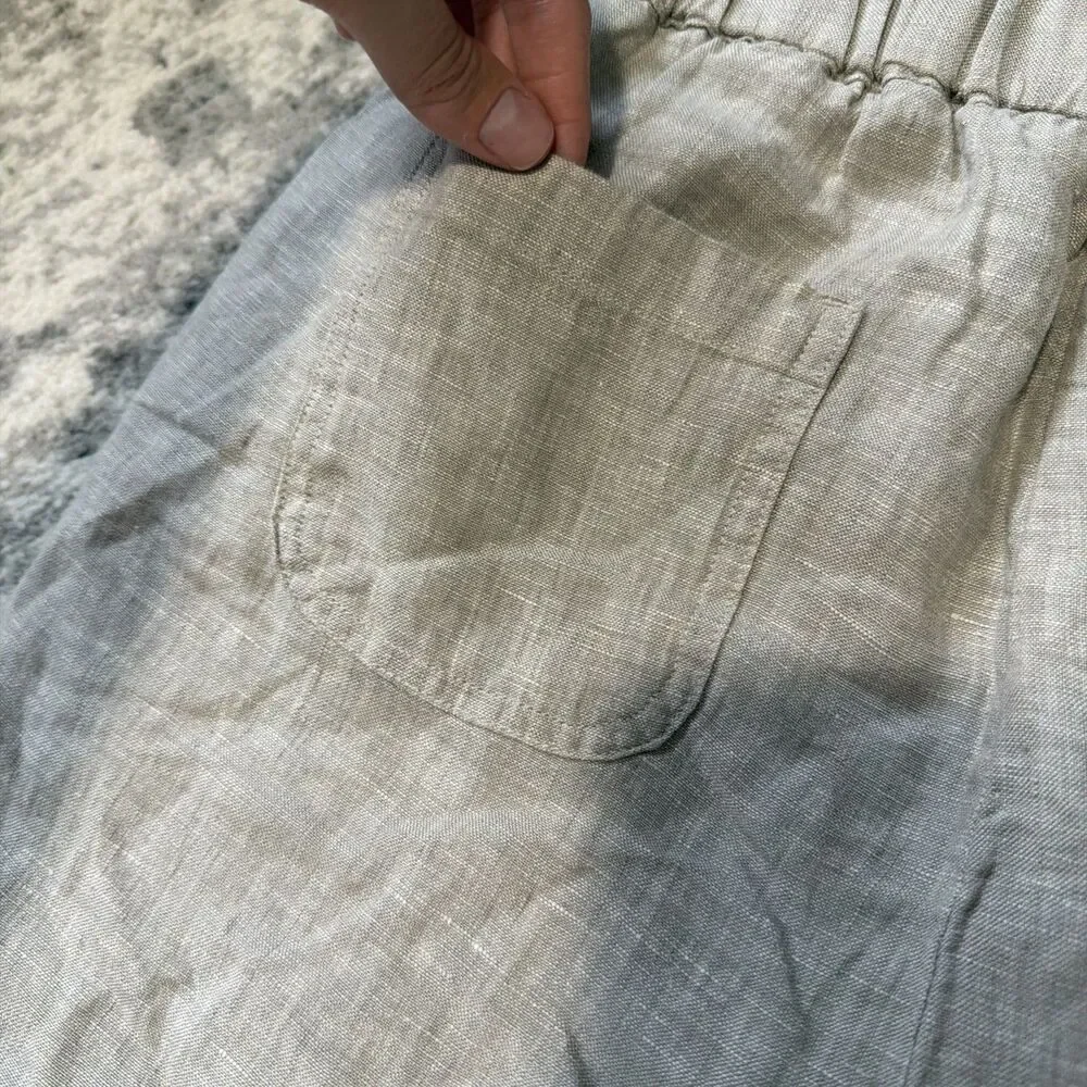 Quince 100% European Linen Tapered Ankle Pants Flax XS